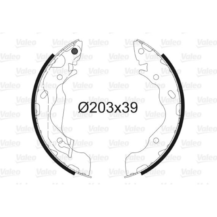 Valeo 564034 Bremsbackensatz Valeo 564034 Bremsbackensatz