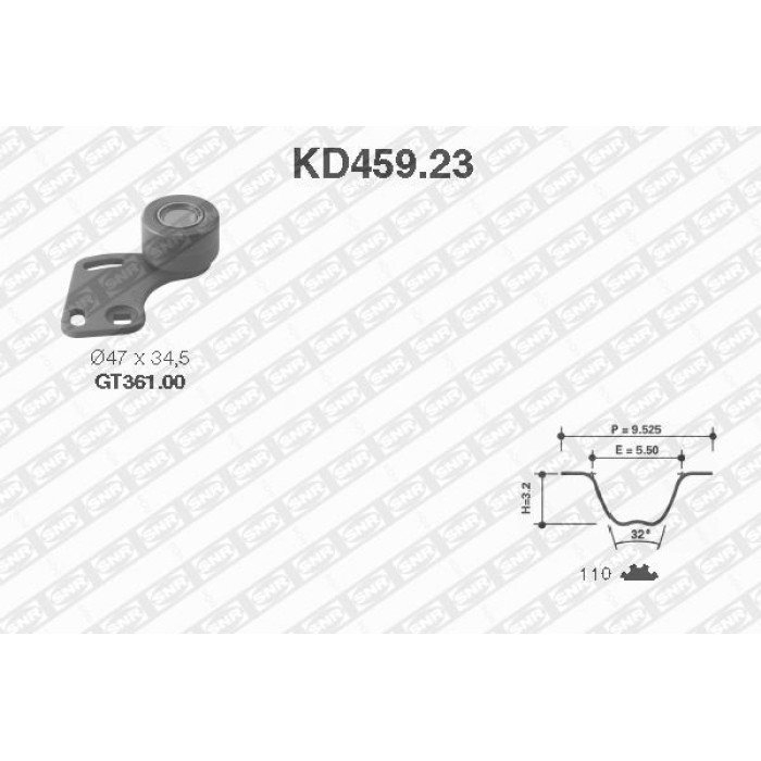 Zahnriemensatz KD459.23