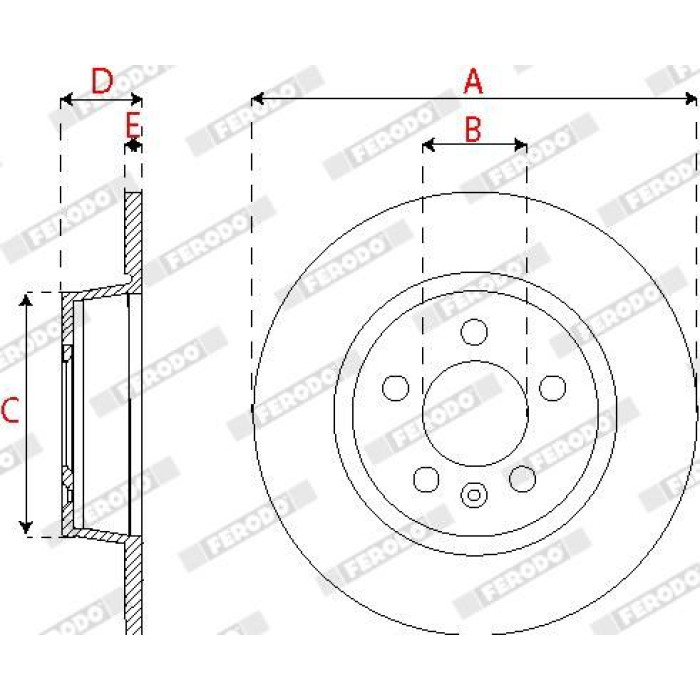 Ferodo DDF2691C Bremsscheibe PREMIER