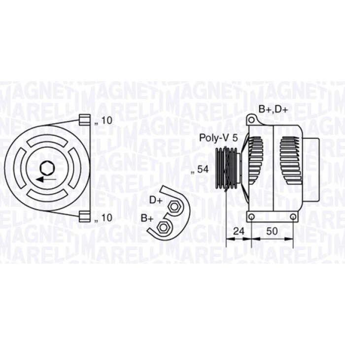 Magneti Marelli 063377027010 Generator Magneti Marelli 063377027010 Generator