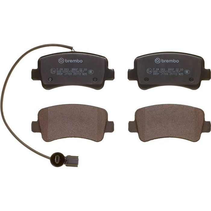 Brembo P 68 063 Bremsbelagsatz, Scheibenbremse PRIME LINE Brembo P 68 063 Bremsbelagsatz, Scheibenbremse PRIME LINE