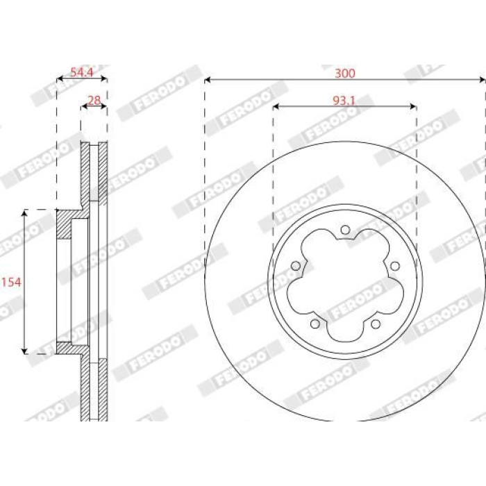Bremsscheibe DDF2798 Bremsscheibe DDF2798