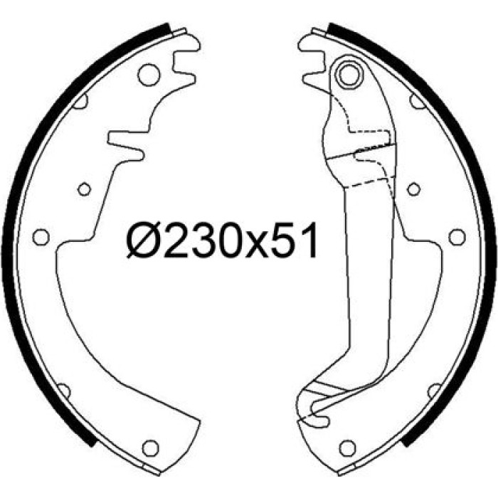 Valeo 564293 Bremsbackensatz Valeo 564293 Bremsbackensatz