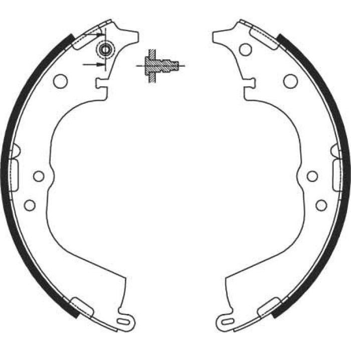 TRW GS8693 Bremsbackensatz TRW GS8693 Bremsbackensatz