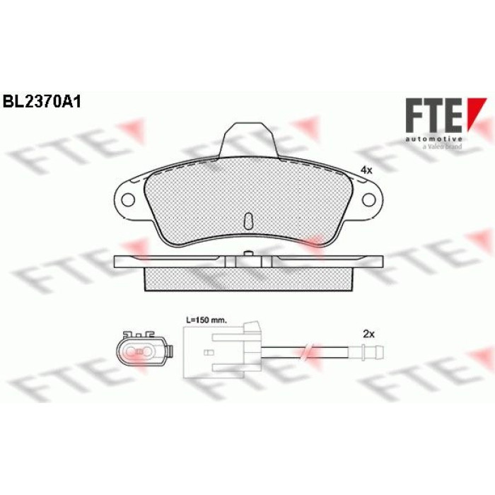 FTE 9010713 Bremsbelagsatz, Scheibenbremse FTE 9010713 Bremsbelagsatz, Scheibenbremse
