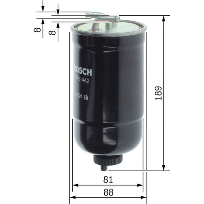BOSCH 0 450 906 442 Kraftstofffilter BOSCH 0 450 906 442 Kraftstofffilter