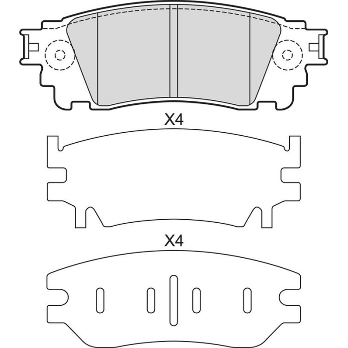 Valeo 601678 Bremsbelagsatz, Scheibenbremse