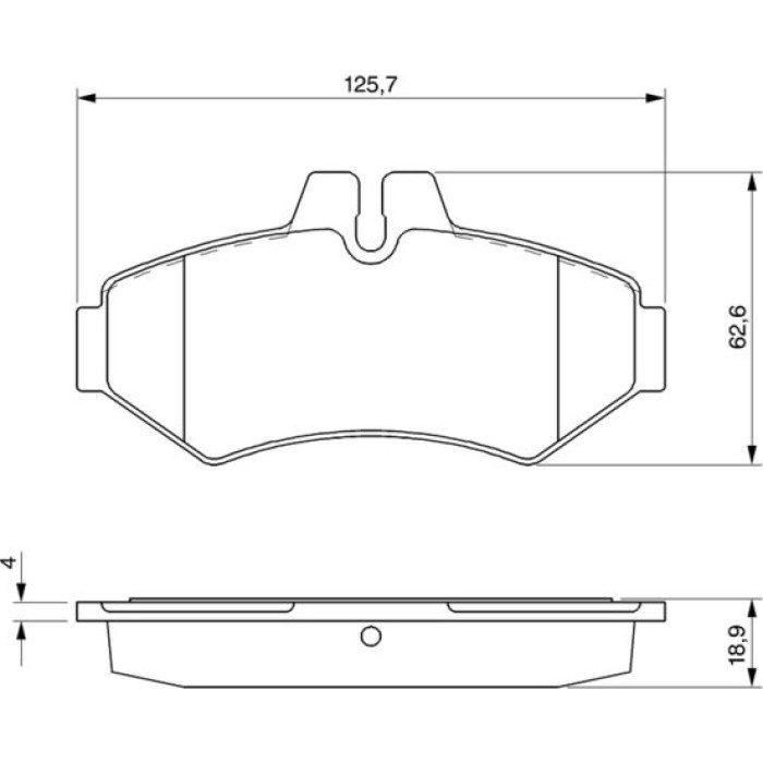 BOSCH 0 986 424 516 Bremsbelagsatz, Scheibenbremse BOSCH 0 986 424 516 Bremsbelagsatz, Scheibenbremse