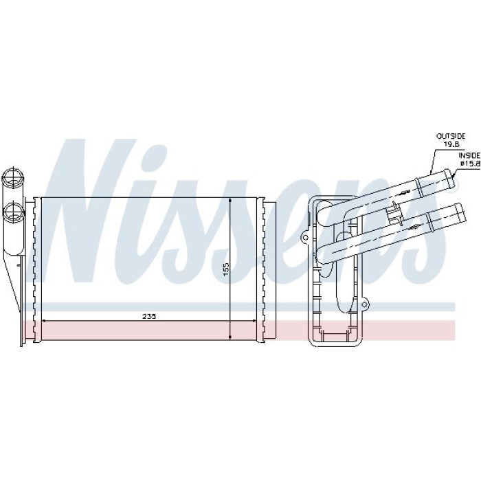 Nissens 70221 Wärmetauscher, Innenraumheizung Nissens 70221 Wärmetauscher, Innenraumheizung