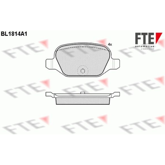 FTE 9010391 Bremsbelagsatz, Scheibenbremse FTE 9010391 Bremsbelagsatz, Scheibenbremse