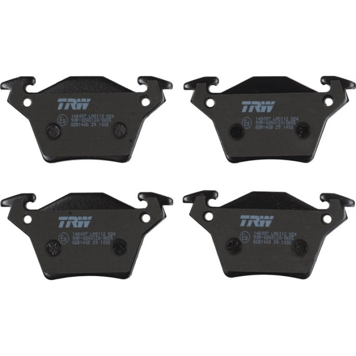 TRW GDB1408 Bremsbelagsatz, Scheibenbremse COTEC