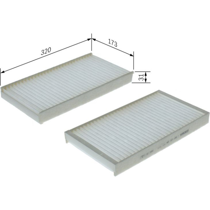 BOSCH 1 987 435 184 Filter, Innenraumluft BOSCH 1 987 435 184 Filter, Innenraumluft