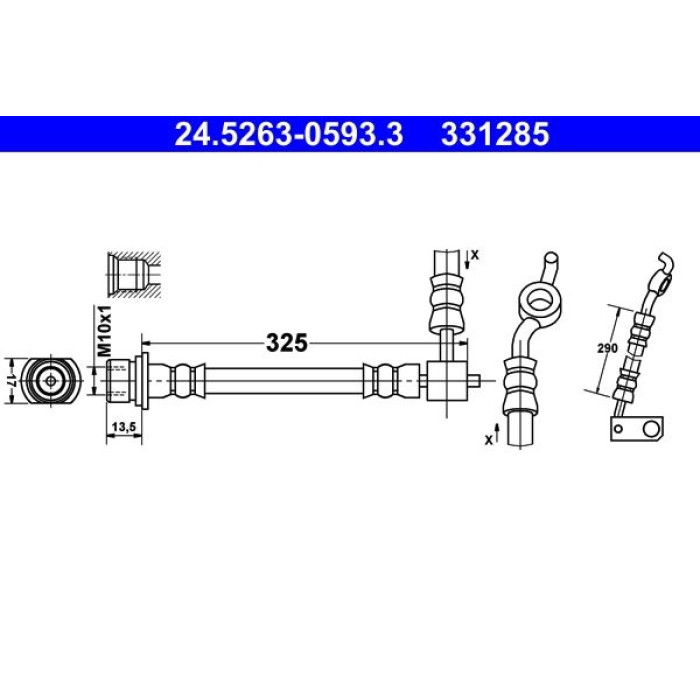 ATE 24.5263-0593.3 Bremsschlauch ATE 24.5263-0593.3 Bremsschlauch