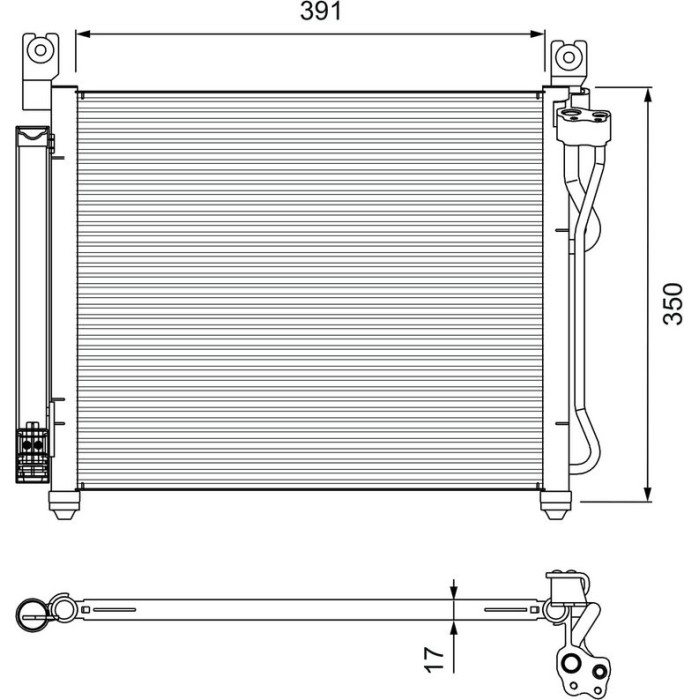 Valeo 814299 Kondensator, Klimaanlage Valeo 814299 Kondensator, Klimaanlage