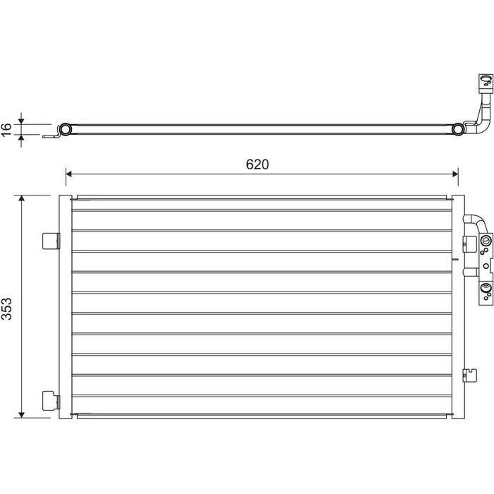 Valeo 822719 Kondensator, Klimaanlage Valeo 822719 Kondensator, Klimaanlage