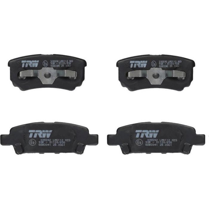TRW GDB3341 Bremsbelagsatz, Scheibenbremse COTEC