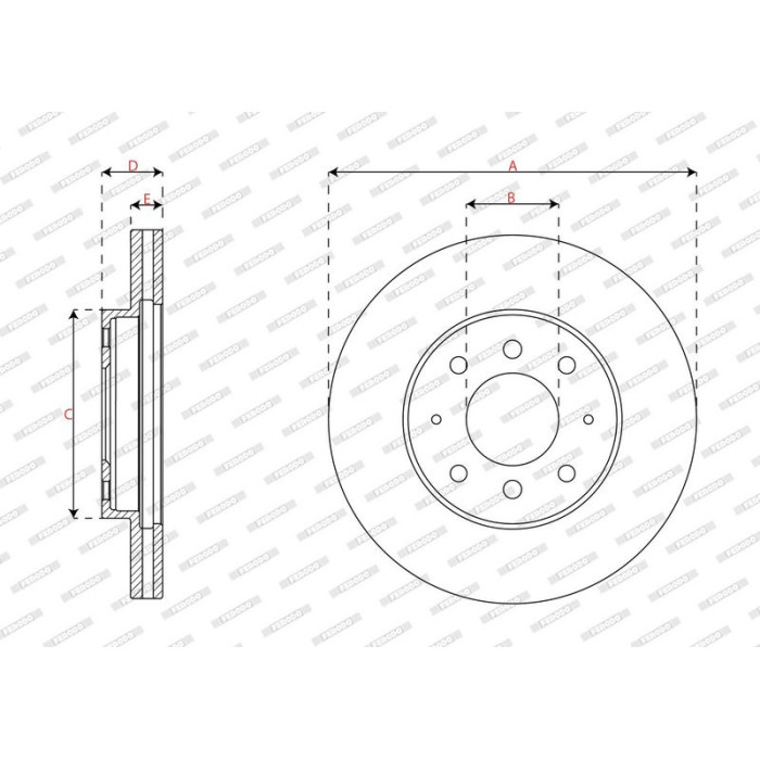 Ferodo DDF2163 Bremsscheibe PREMIER Ferodo DDF2163 Bremsscheibe PREMIER