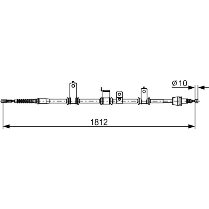 BOSCH 1 987 482 615 Seilzug, Feststellbremse