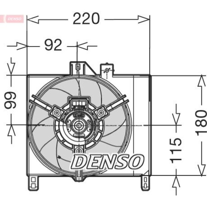 Denso DER16003 Lüfter, Motorkühlung Denso DER16003 Lüfter, Motorkühlung