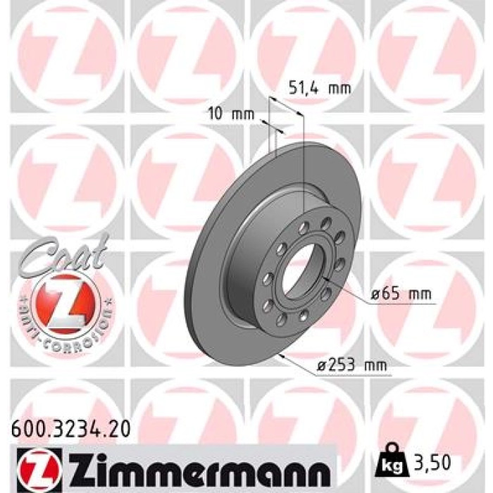 ZIMMERMANN BREMSSCHEIBEN Ø253 + BREMSBELÄGE HINTEN FÜR VW GOLF 5 6 AUDI A3 ZIMMERMANN BREMSSCHEIBEN Ø253 + BREMSBELÄGE HINTEN FÜR VW GOLF 5 6 AUDI A3