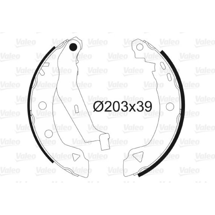Valeo 562589 Bremsbackensatz Valeo 562589 Bremsbackensatz