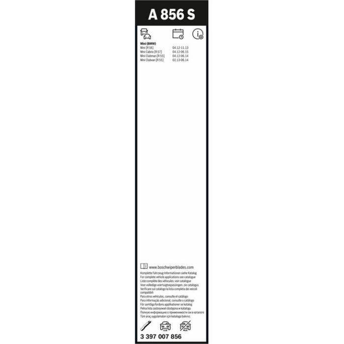 BOSCH A 856 S Scheibenwischer Aerotwin 3 397 007 856