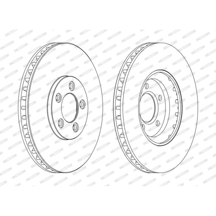 Ferodo DDF1648C Bremsscheibe PREMIER Ferodo DDF1648C Bremsscheibe PREMIER