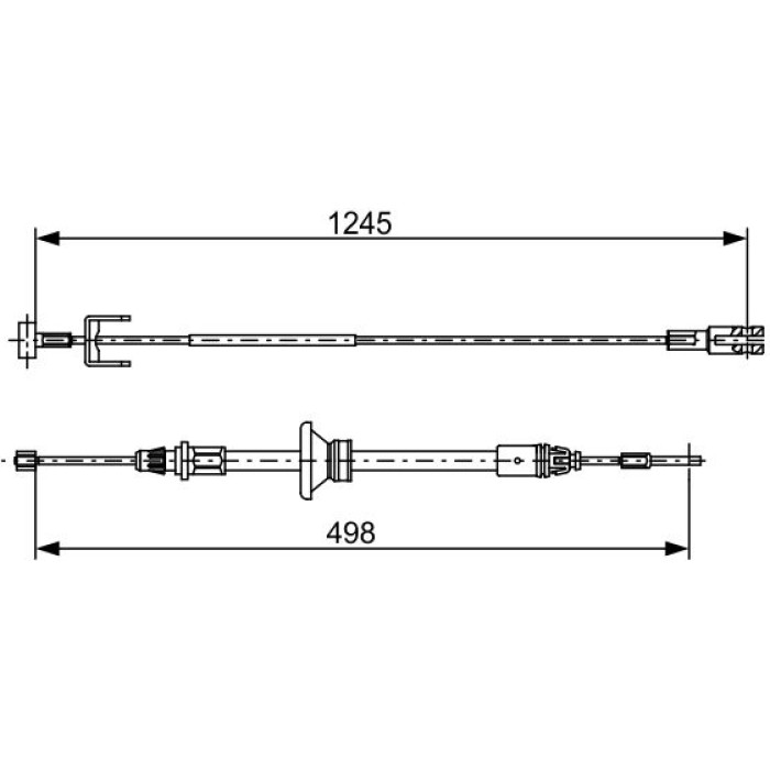 BOSCH 1 987 482 524 Seilzug, Feststellbremse BOSCH 1 987 482 524 Seilzug, Feststellbremse