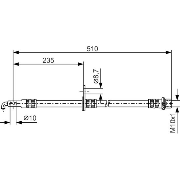 BOSCH 1 987 476 355 Bremsschlauch