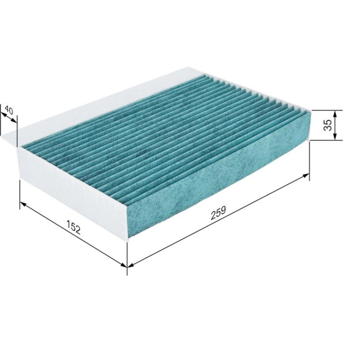 BOSCH 0 986 628 534 Innenraumfilter BOSCH 0 986 628 534 Innenraumfilter