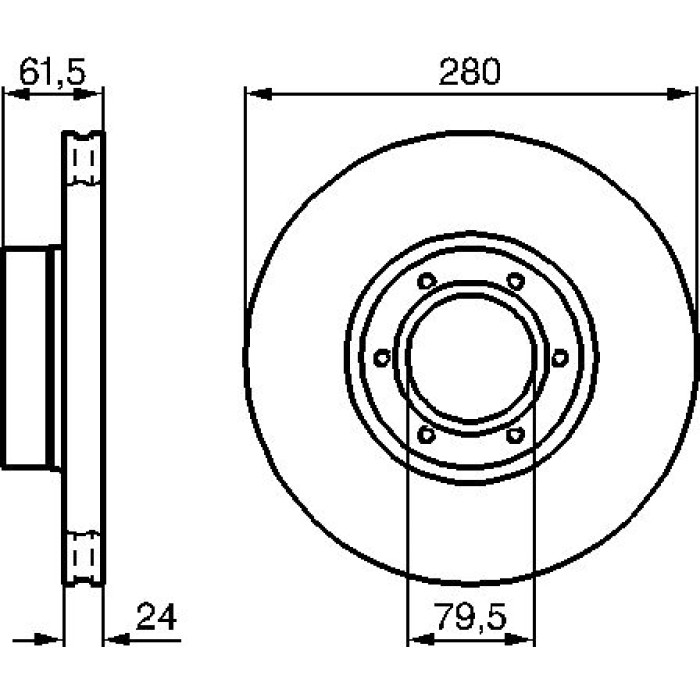 BOSCH 0 986 478 745 Bremsscheibe