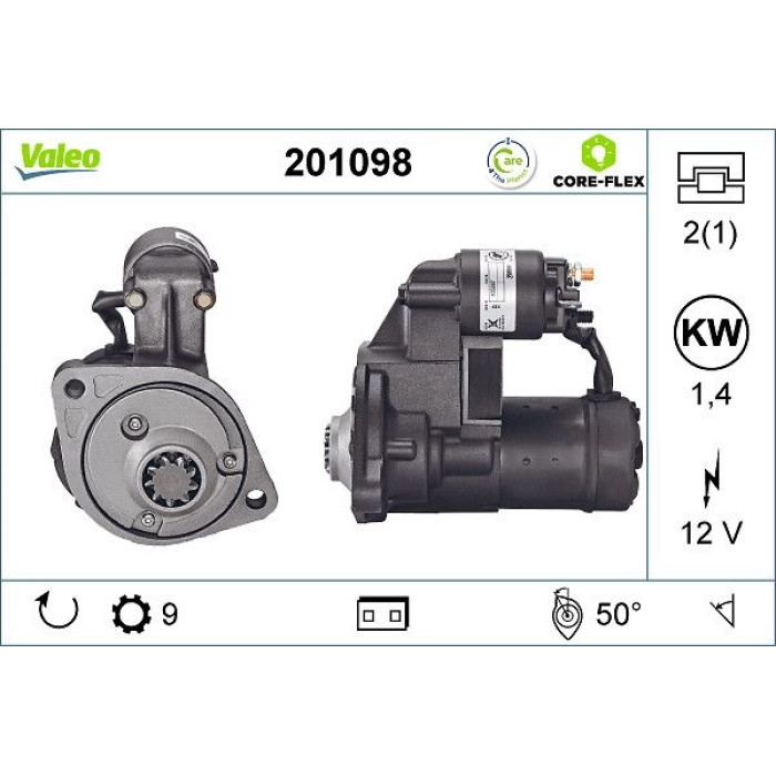 Valeo 201098 Starter CORE-FLEX Valeo 201098 Starter CORE-FLEX