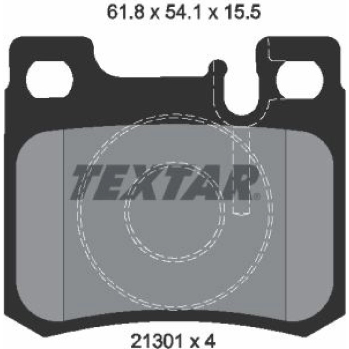 Textar 2130103 Bremsbelagsatz, Scheibenbremse Q+