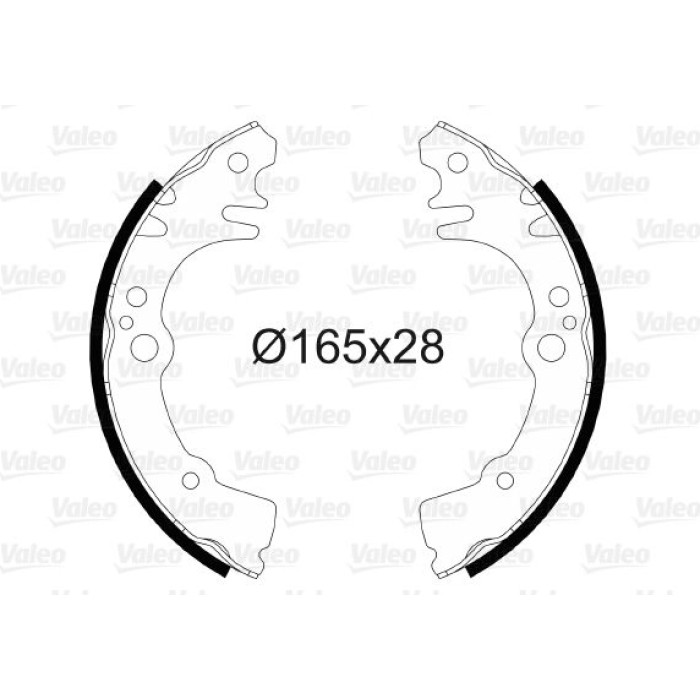 Valeo 564078 Bremsbackensatz Valeo 564078 Bremsbackensatz
