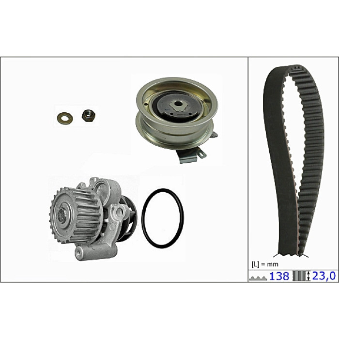 INA 530 0171 30 Wasserpumpe + Zahnriemensatz