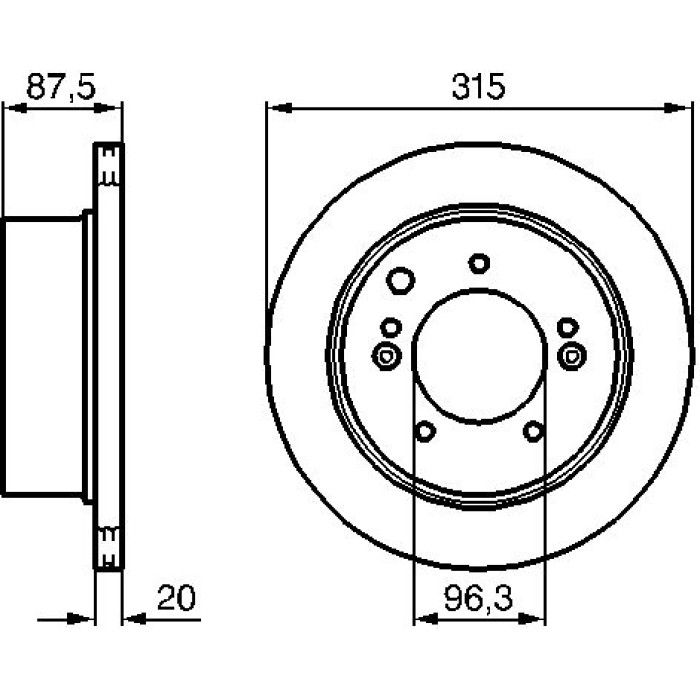 BOSCH 0 986 479 232 Bremsscheibe BOSCH 0 986 479 232 Bremsscheibe
