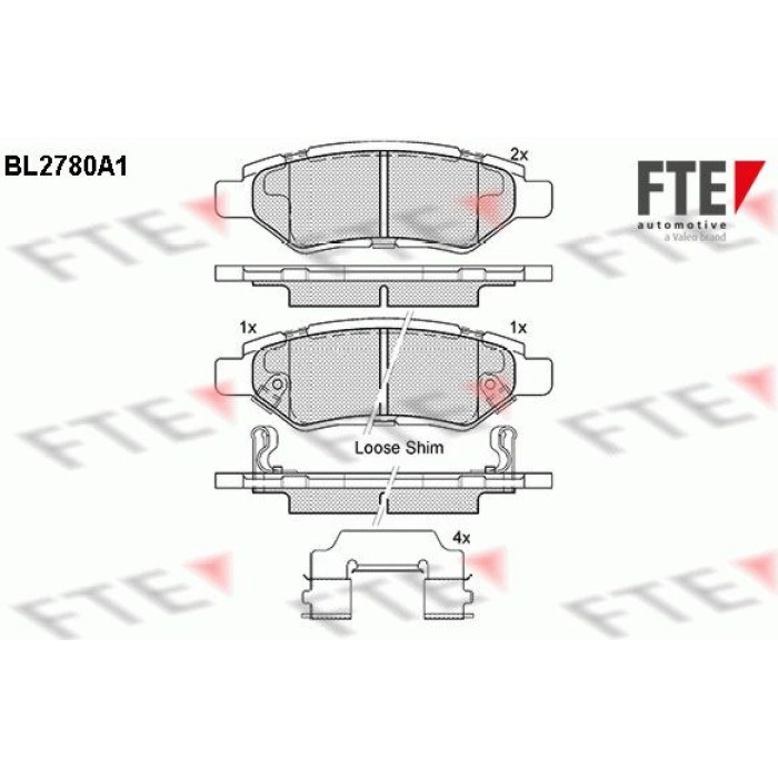 FTE 9011066 Bremsbelagsatz, Scheibenbremse FTE 9011066 Bremsbelagsatz, Scheibenbremse