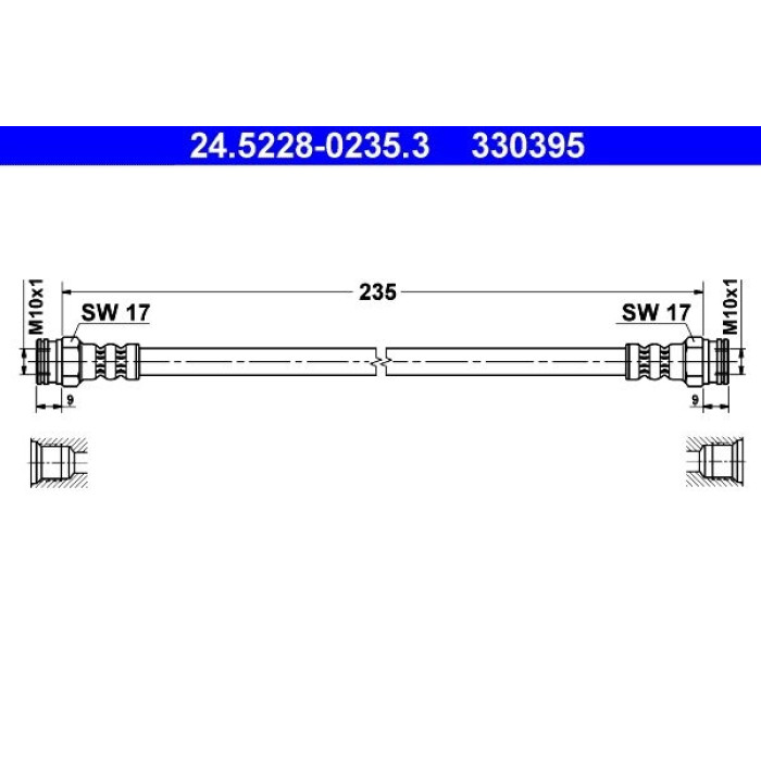 ATE 24.5228-0235.3 Bremsschlauch ATE 24.5228-0235.3 Bremsschlauch