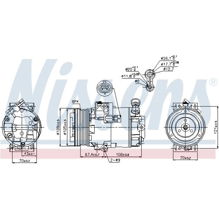 Nissens 89222 Kompressor, Klimaanlage FIRST FIT Nissens 89222 Kompressor, Klimaanlage FIRST FIT
