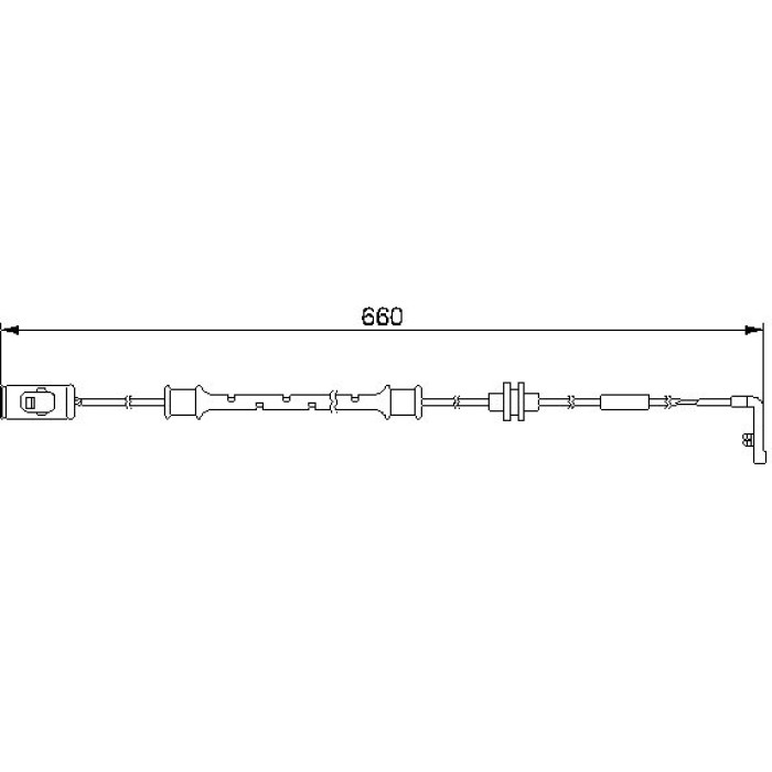 BOSCH 1 987 474 972 Warnkontakt, Bremsbelagverschleiß BOSCH 1 987 474 972 Warnkontakt, Bremsbelagverschleiß