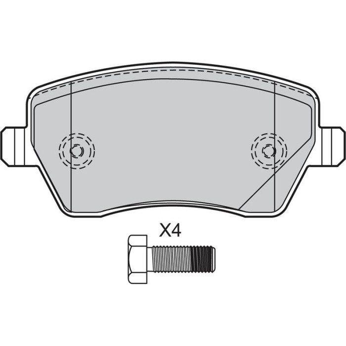 Valeo 601641 Bremsbelagsatz, Scheibenbremse
