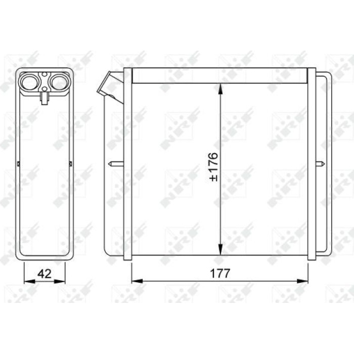 NRF 52219 Wärmetauscher, Innenraumheizung NRF 52219 Wärmetauscher, Innenraumheizung