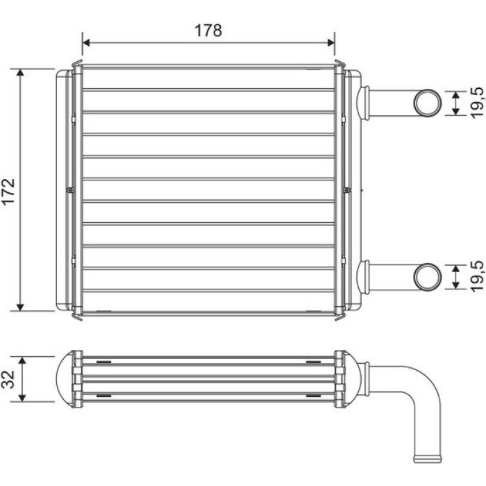 Valeo 811612 Wärmetauscher, Innenraumheizung