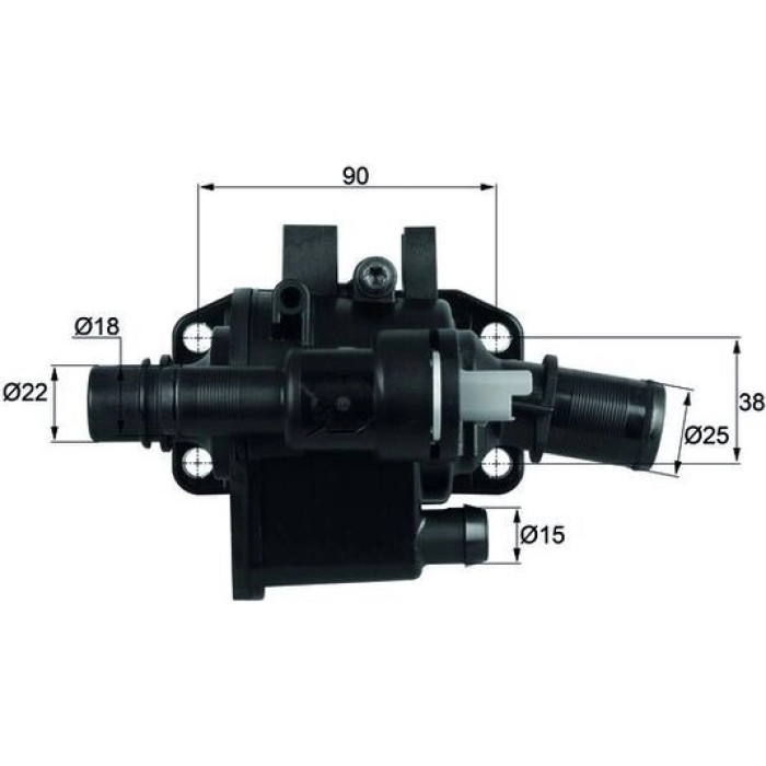 Mahle TH 42 83 Thermostat, Kühlmittel BEHR Mahle TH 42 83 Thermostat, Kühlmittel BEHR