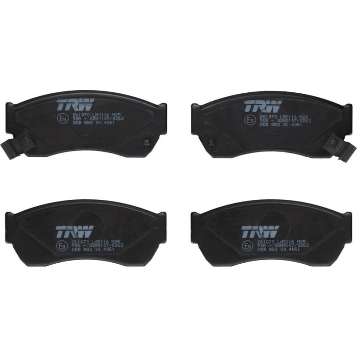 TRW GDB883 Bremsbelagsatz, Scheibenbremse COTEC TRW GDB883 Bremsbelagsatz, Scheibenbremse COTEC