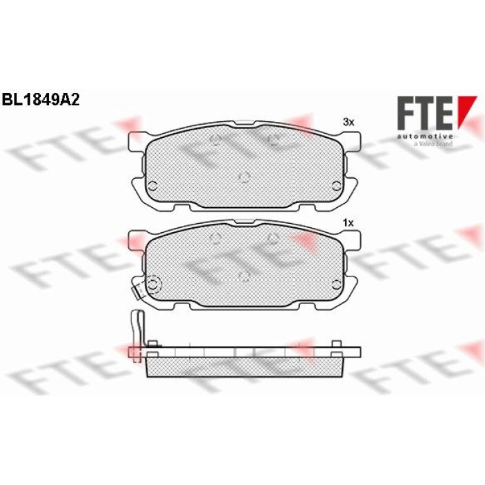 FTE 9011060 Bremsbelagsatz, Scheibenbremse FTE 9011060 Bremsbelagsatz, Scheibenbremse