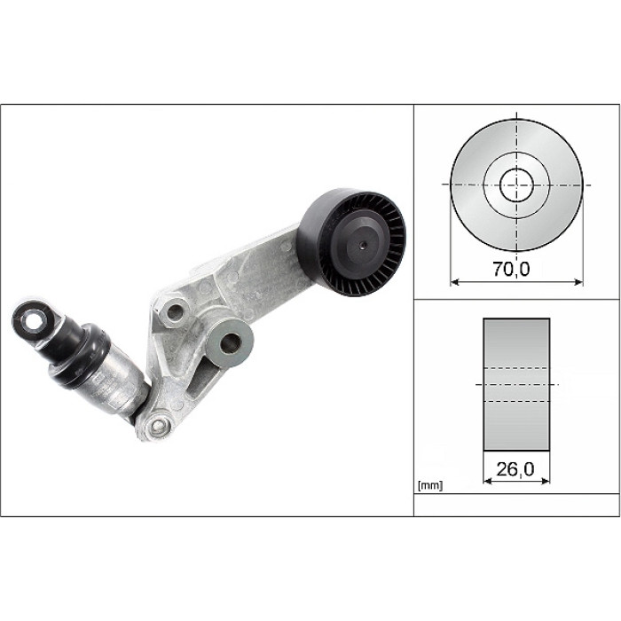 INA 534 0016 10 Spannarm, Keilrippenriemen INA 534 0016 10 Spannarm, Keilrippenriemen