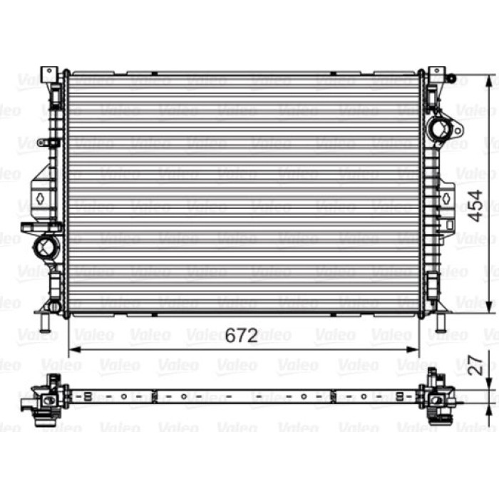 Valeo 735602 Kühler, Motorkühlung Valeo 735602 Kühler, Motorkühlung