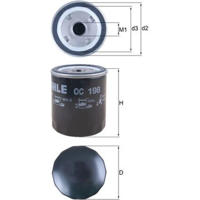Knecht OC 198 Ölfilter Knecht OC 198 Ölfilter
