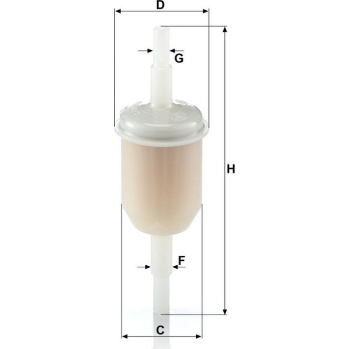 Mann-Filter WK 31/2 Kraftstofffilter Mann-Filter WK 31/2 Kraftstofffilter
